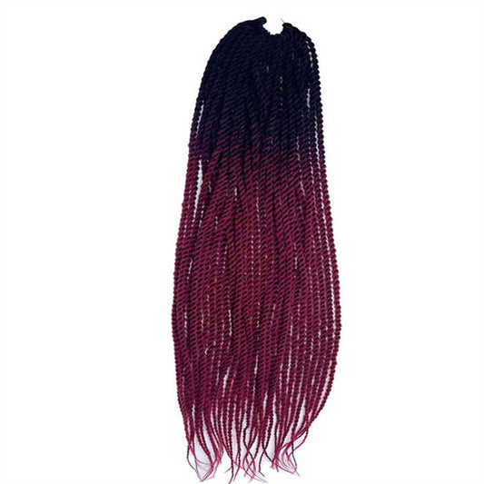 Hot Selling 24 Inch Senegalese Twist Hair Crochet Braids 30Stands/Pack Synthetic Braiding Hair Extensions for Black Women